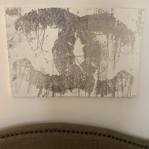 Authentic Oliver Gal Hey Lolita Silver Canvas Art